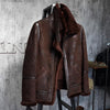 Men’s B3 Sheepskin Brown Shearling Leather Jacket - Brown