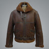 Mens B3 Aviator RAF Shearling Flight Bomber Jacket - -