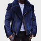 Men’s Casual Sheepskin Shearling Jacket