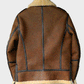 Men’s Brown B3 Shearling Aviator Leather Jacket