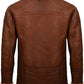Men’s Brown Nappa Leather Jacket With Fur