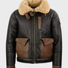 Men’s Shearling Black B3 Bomber Jacket - Black