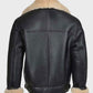 Men’s B3 Black Shearling Leather Jacket