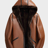 Men’s Shearling Brown Sheepskin Leather Jacket - Brown