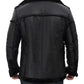 Men’s Black Shearling Winter Leather Jacket