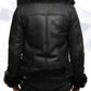Mens Aviator Flying Jacket Real Shearling Sheepskin Toscana Flying Jacket Coat