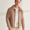 Mens B3 Aviator Shearling Genuine Leather Bomber Jacket - -