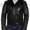 Mens Black Shearling Sheepskin JacketMen’s Black Shearling Sheepskin Jacket - Black