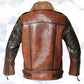Men’s RAF Flight Aviator Real Sheepskin Fur Collar Leather Jacket