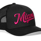 Miami Trucker Hat  |  Script Snapback
