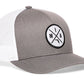 Miami Trucker Hat  |  White Patch MIA X Snapback