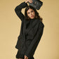 Mirella (black) - Italian calf leather women's crossbody bag (with shoulder strap)