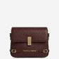 Mirella (eggplant) - Italian calf leather women's crossbody bag (with shoulder strap)