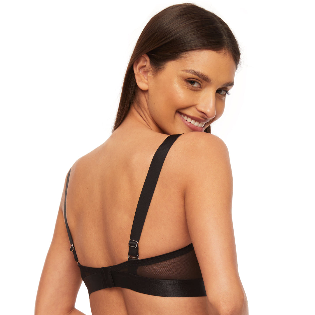 Kinga Mist Sheer Mesh Balconette Bra-1