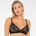 Sheer Lace Triangle Wireless Bra Samanta Nyks-0