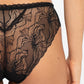 Samanta Nyks Black Sheer Mesh Polka Dot Bikini Panty-3