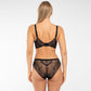 Samanta Nyks Black Sheer Lace Full Figure Bra-4
