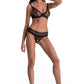 Sheer Bra & Crotchless String Panty Set Naughty Coquette-3