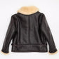 Navy M-445A Flight Shearling Leather Jacket