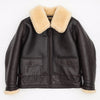 Navy M-445A Flight Shearling Leather Jacket - -