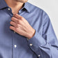 Leader Non-Iron Solid | Navy Melange