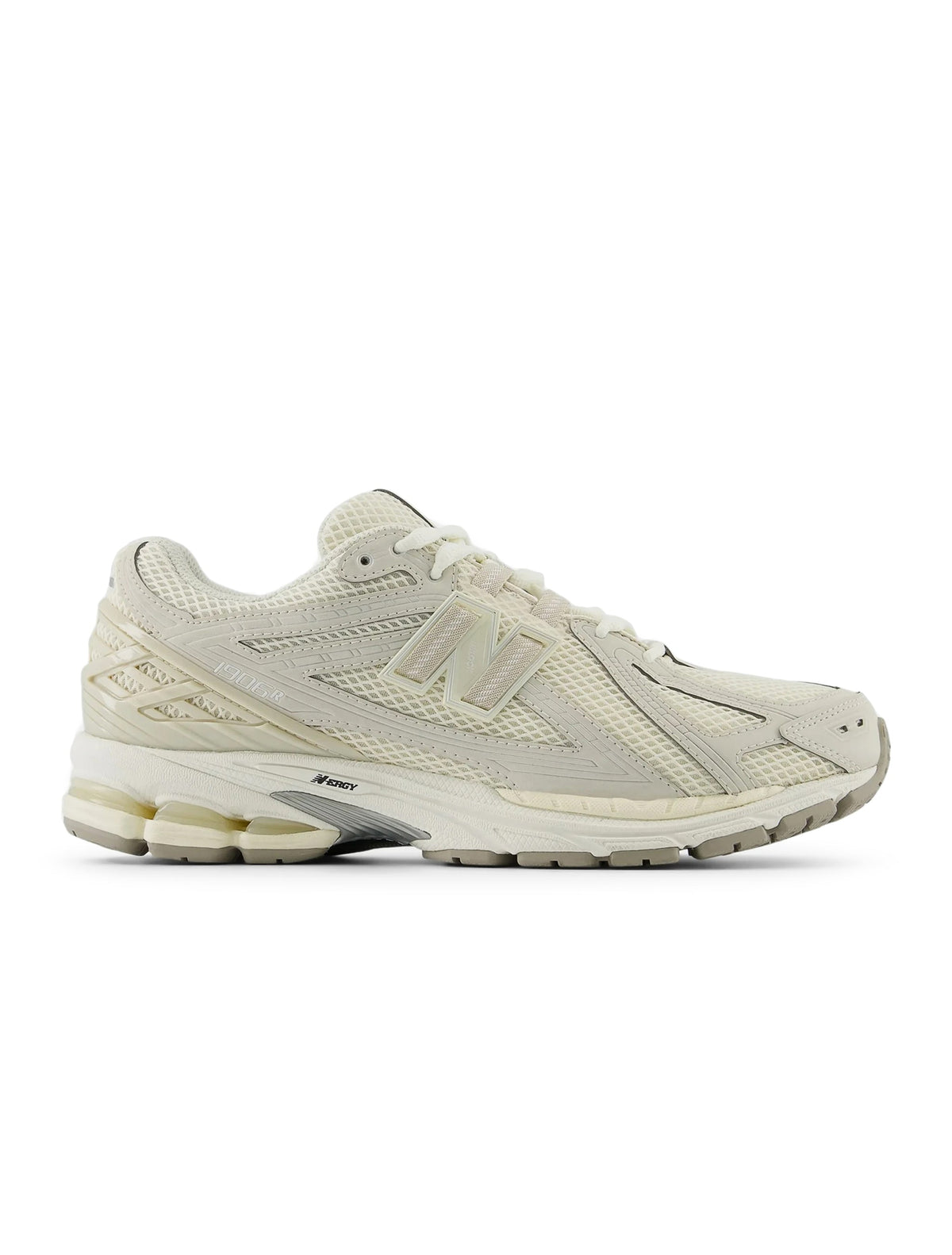 Beige New Balance 1906 men's sneakers with mesh and synthetic panels