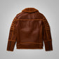 New B3 RAF Flying Sheepskin Shearling Moto Leather Jacket