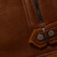 New B3 RAF Flying Sheepskin Shearling Moto Leather Jacket