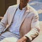 Performance Linen Blazer // Bone