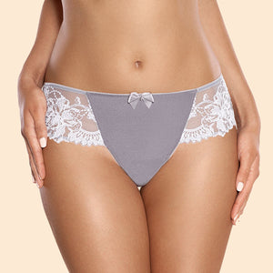 Lavina Ajour Nocturne Lace Tanga Panty with intricate lace details, front view showcasing delicate design and comfortable fit.