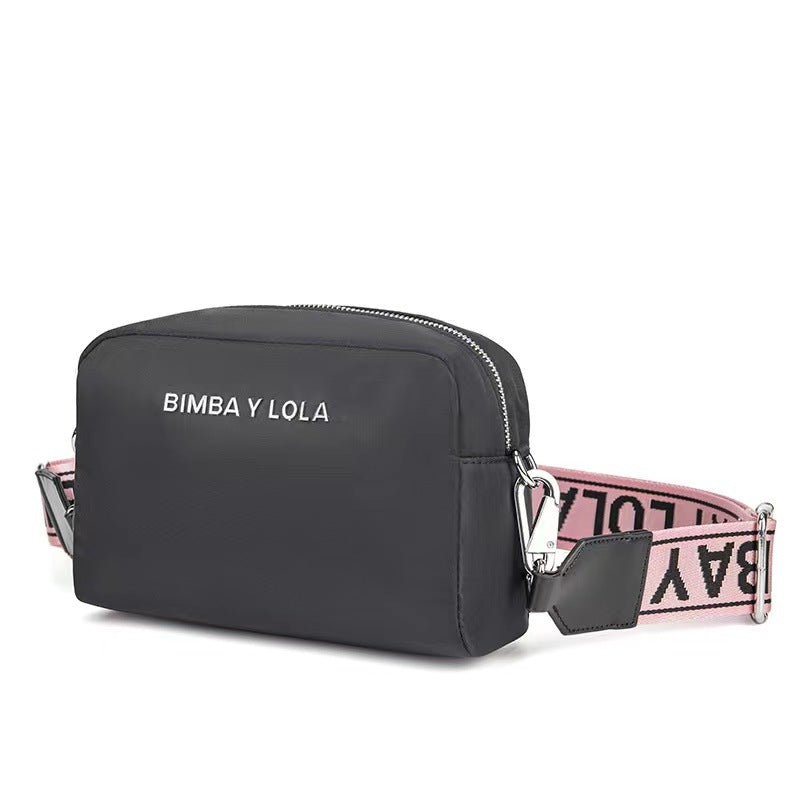 Stylish women's Spanish detachable strap letter shoulder bag by Rirati with a sleek design and versatile shoulder strap.