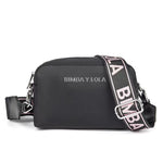 Stylish women's Spanish shoulder bag with detachable strap, letter design, by Rirati, featuring a chic and versatile style.