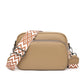 Women's First Layer Cowhide Fashion Simple Litchi Pattern Shoulder Bags