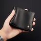 Men's Leather Simple Short Horizontal First Layer Cowhide Men's Wallets