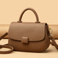 Women's Retro Solid Color Simple Soft Leather Textured Shoulder Bags