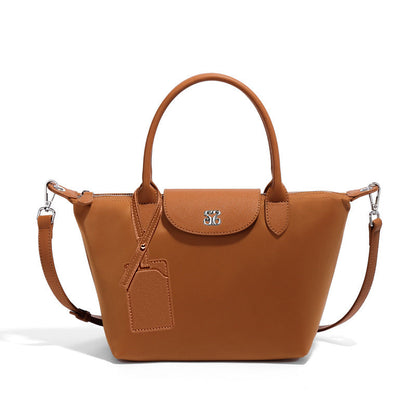Women's Trendy Nylon Dumplings Fashionable Simple Contrast Handbags
