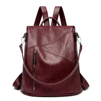 Rirati sheepskin backpack with durable high-grade stitching, stylish design, and spacious interior for daily use.