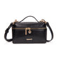Women's High Quality Stone Pattern Box Double Pull Head Crossbody Bags