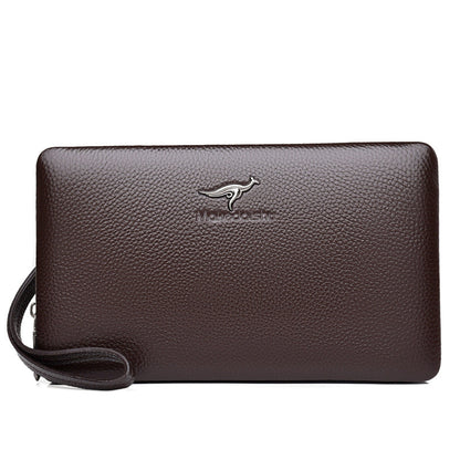 Men's Leather Clutch Large Capacity First Layer Men's Handbags