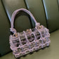 Transparent Acrylic Rope Dinner Shiny Design Handbags