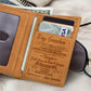 Men's Gift For Grandson Genuine Leather Crazy Men's Wallets