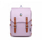 Korean Style Solid Color Retro Computer Backpacks