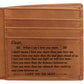 Men's Retro Crazy Horse Leather Genuine Laser Men's Wallets