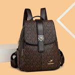 Large soft leather women's backpack by Rirati featuring trendy design and spacious interior for daily use and style.