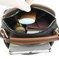 Women's High-grade Embroidery Thread Commute Soft Leather Crossbody Bags