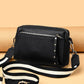 Women's Lychee Pattern Cowhide Simple Trendy Soft Shoulder Bags