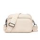 Women's & Men's Black Trendy Autumn Cowhide Solid Color Crossbody Bags