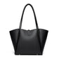 Women's Simple Large Capacity Totes Trendy Leather Shoulder Bags