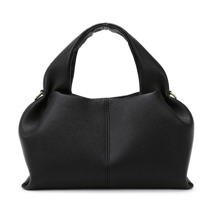 Women's French Soft Leather Cloud Fashion Simple Large Handbags