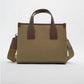 Women's Z Fashionable Canvas Contrast Color Retro Crossbody Bags